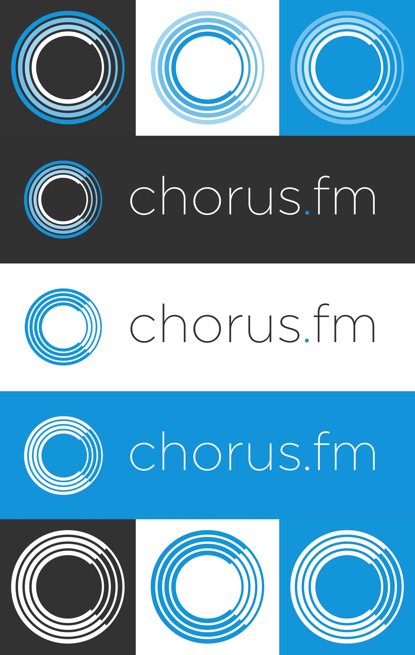 The Chorus.fm Logo Collage