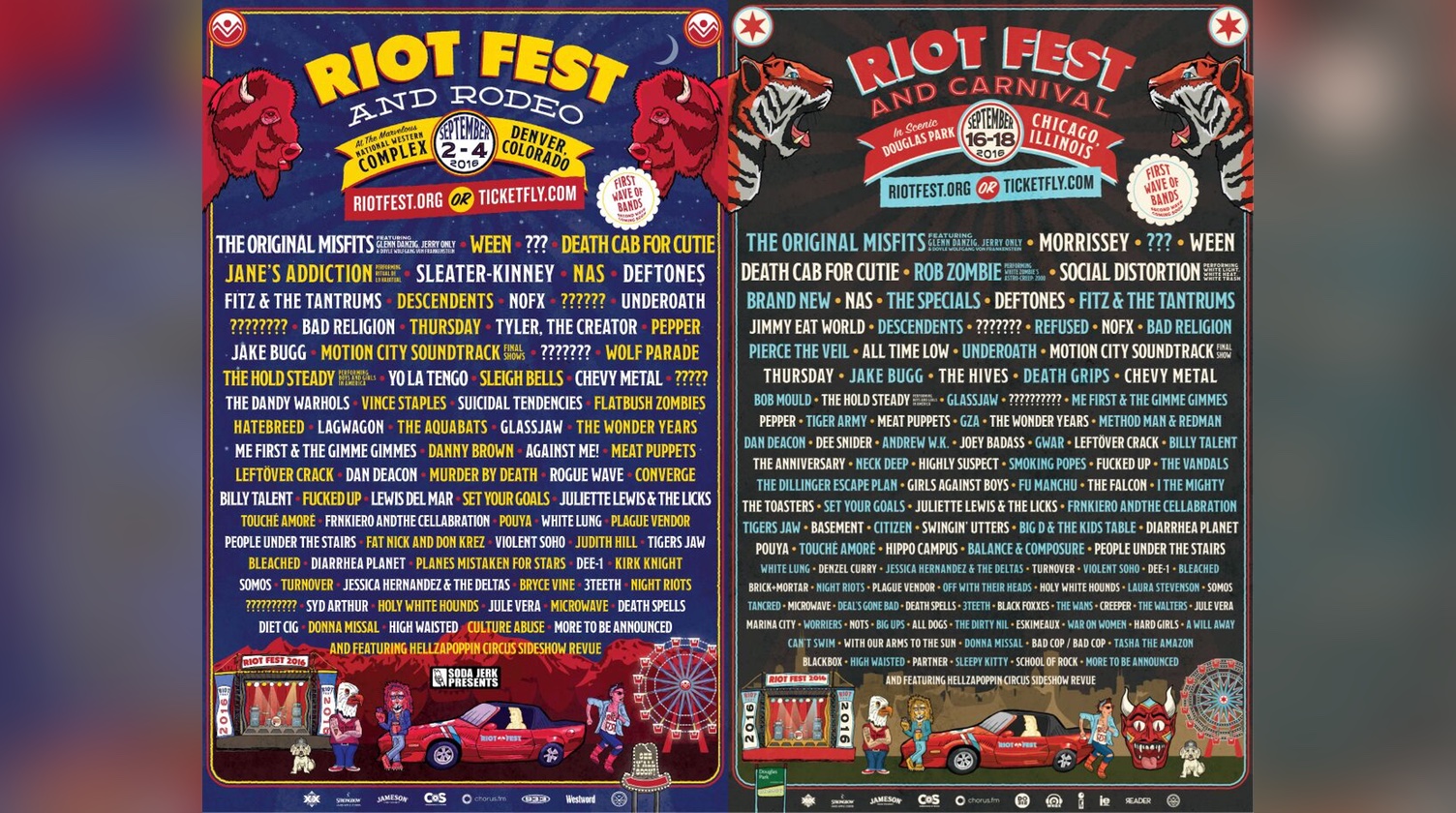 Riot Fest Lineup