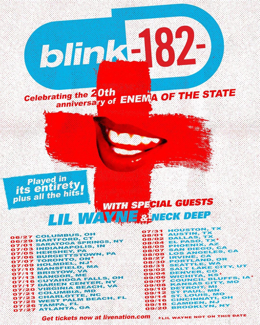 Blink182 to Play ‘Enema of the State’ on Tour • chorus.fm