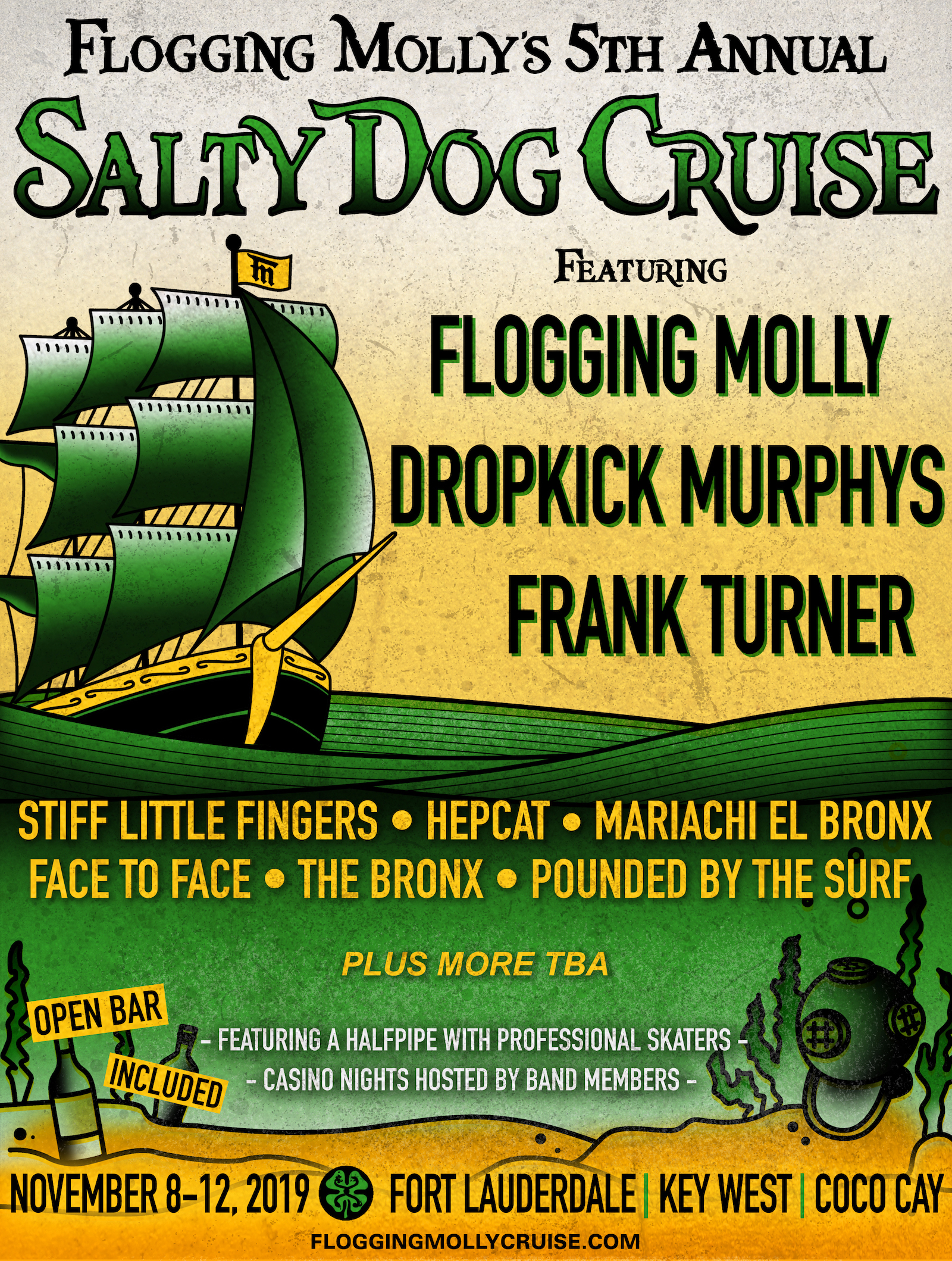 Flogging Molly 2019 Cruise Lineup • chorus.fm
