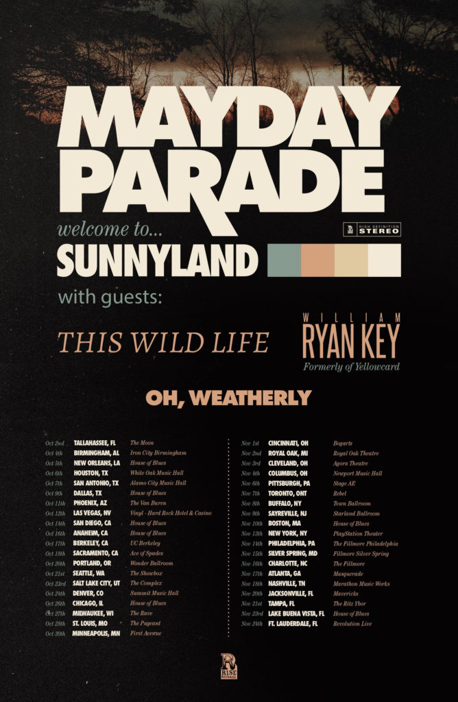 all time low mayday parade tour setlist