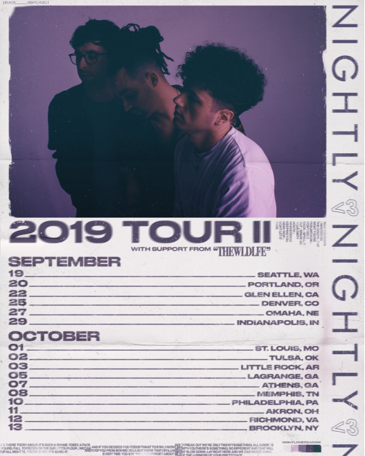 Nightly Announce New Tour Dates • chorus.fm