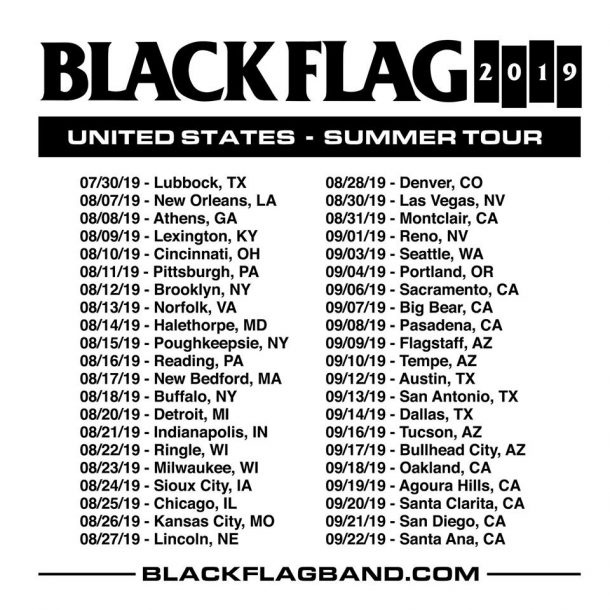Black Flag Announces New Tour • chorus.fm